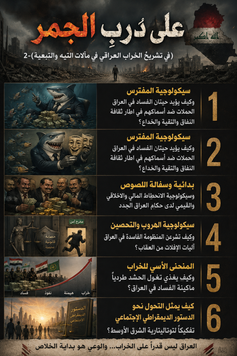 على دربِ الجمر (في تشريحُ الخراب العراقي في مآلاتِ التيه والتبعية)-2